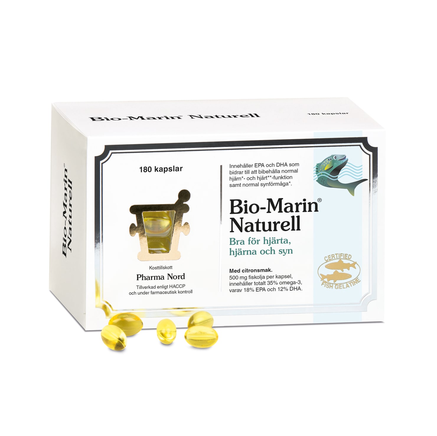 Bio-Marin Naturell 180 kapslar från Pharma Nord – kapslar
