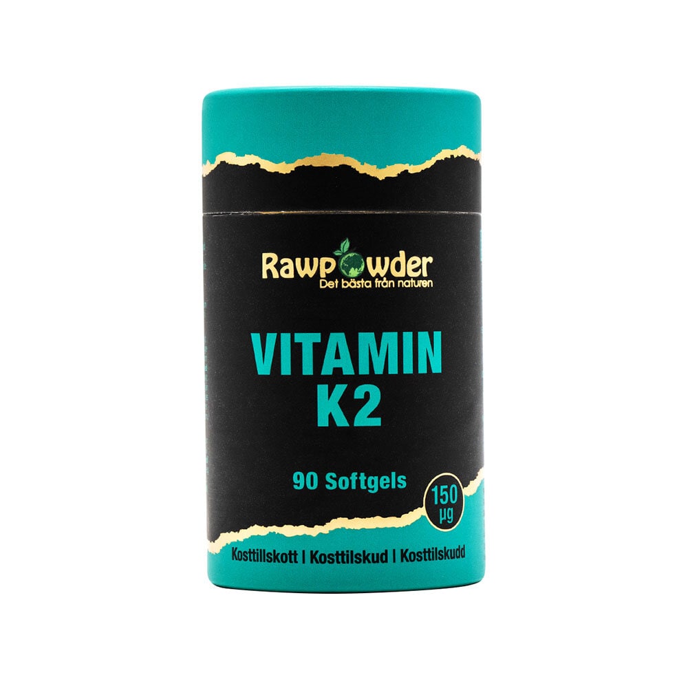 Vitamin K2 150μg 90 kapslar från Rawpowder – kapslar