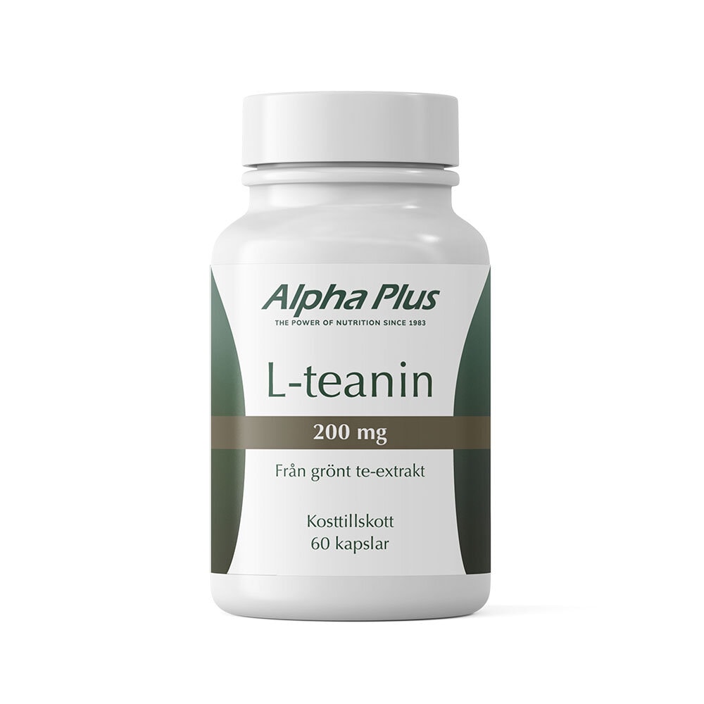 L-teanin 200mg 60 kap från Alpha Plus – kapslar
