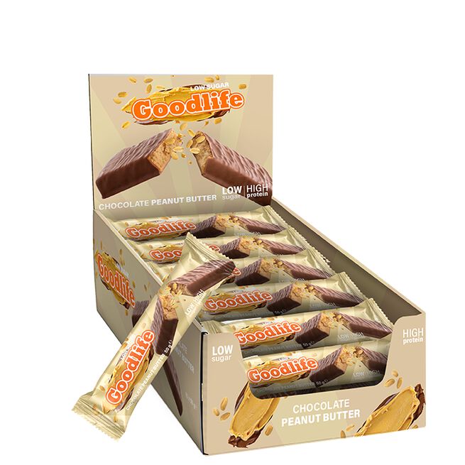 15 x Goodlife Low Sugar, 50 g, Chocolate Peanut Butter från Goodlife – bar