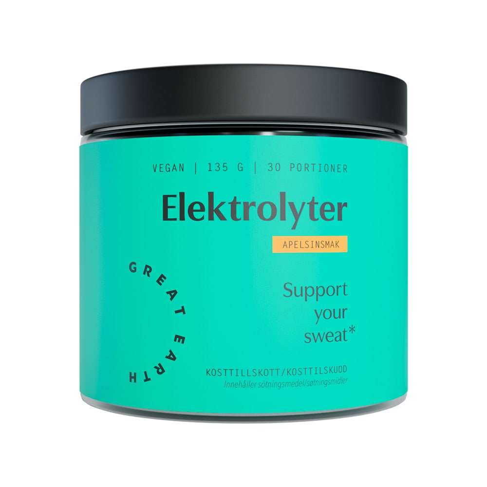Elektrolyter Apelsin 135g från Great Earth – pulver