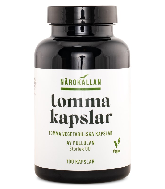 Närokällan Tomma Vegetabiliska Kapslar från Närokällan – kapslar
