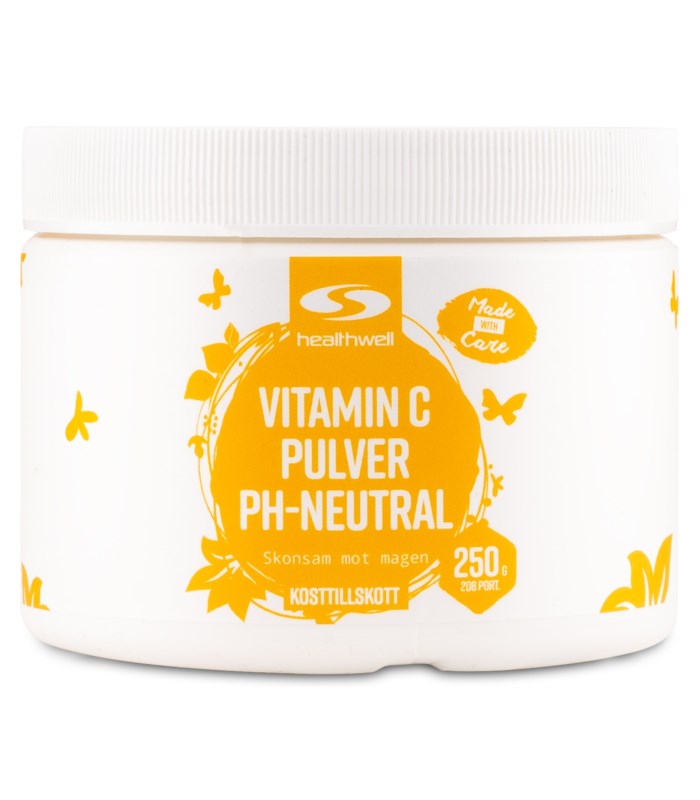 Healthwell Vitamin C Pulver pH-Neutral från Healthwell – pulver