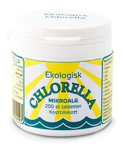 Lindroos Chlorella 400 mg 200 tabletter EKO från Lindroos – tabletter