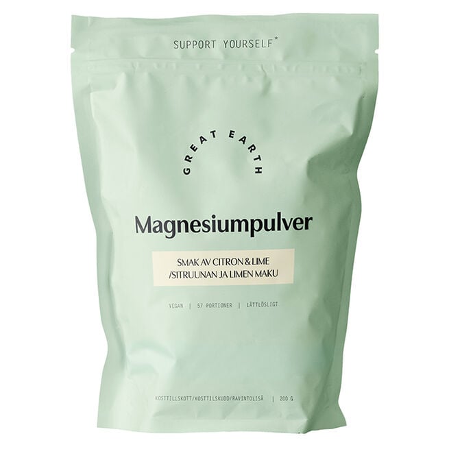 Magnesiumpulver 200 g från Great Earth – pulver