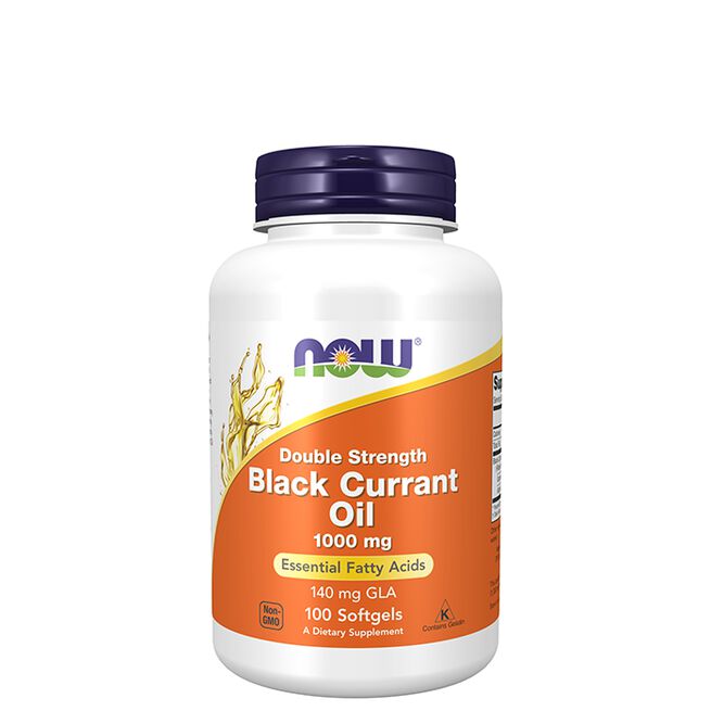 Black currant oil Double Strength 1000 mg 100 softgels från Now Foods – kapslar