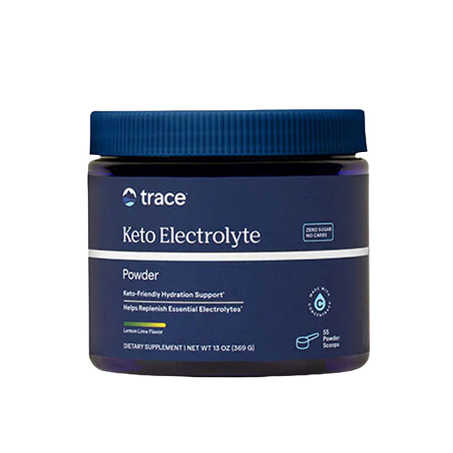 Keto Electrolyte Lemon Lime Canister 369 g från Trace Minerals – pulver