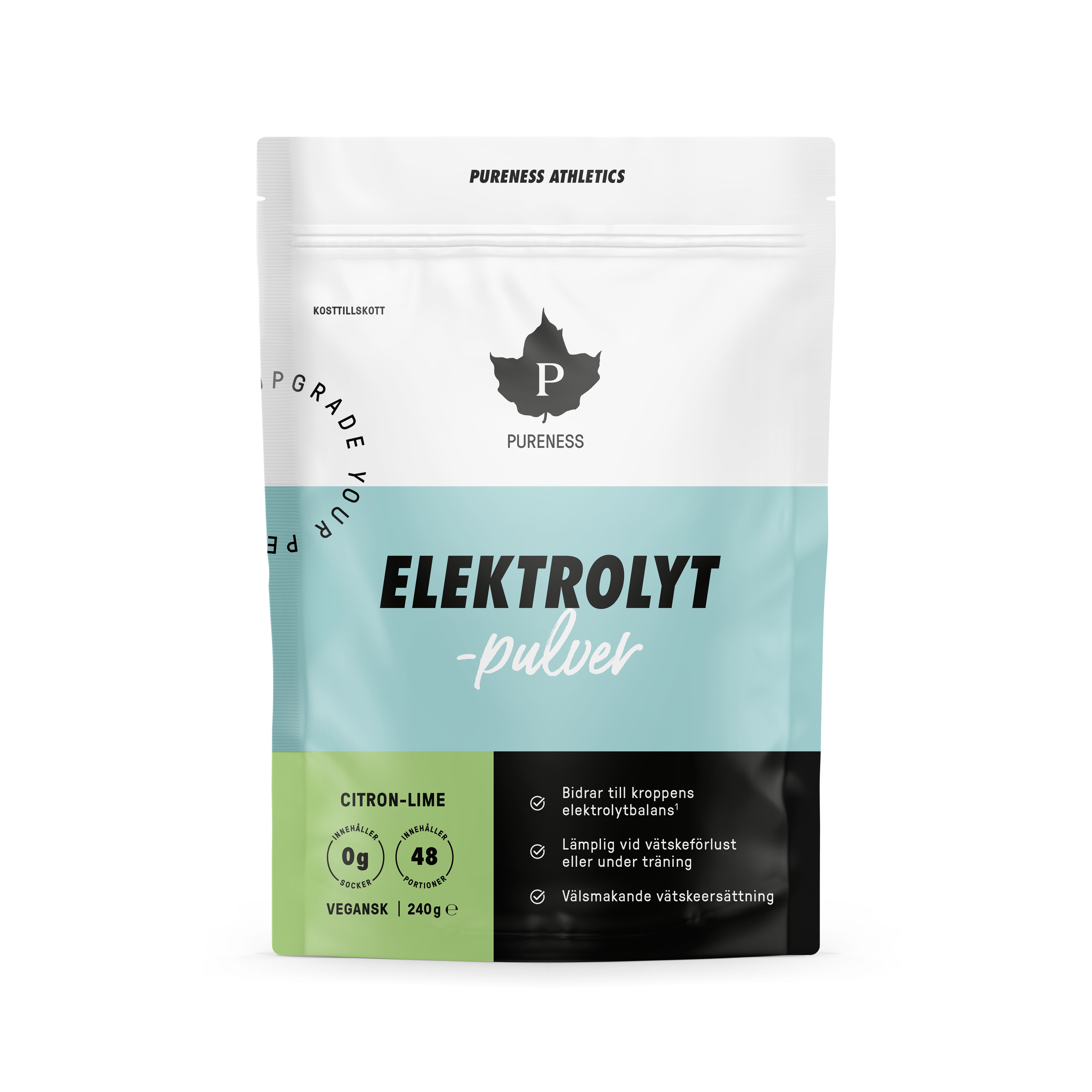 Elektrolytpulver Citron Lime 240g från Pureness – pulver