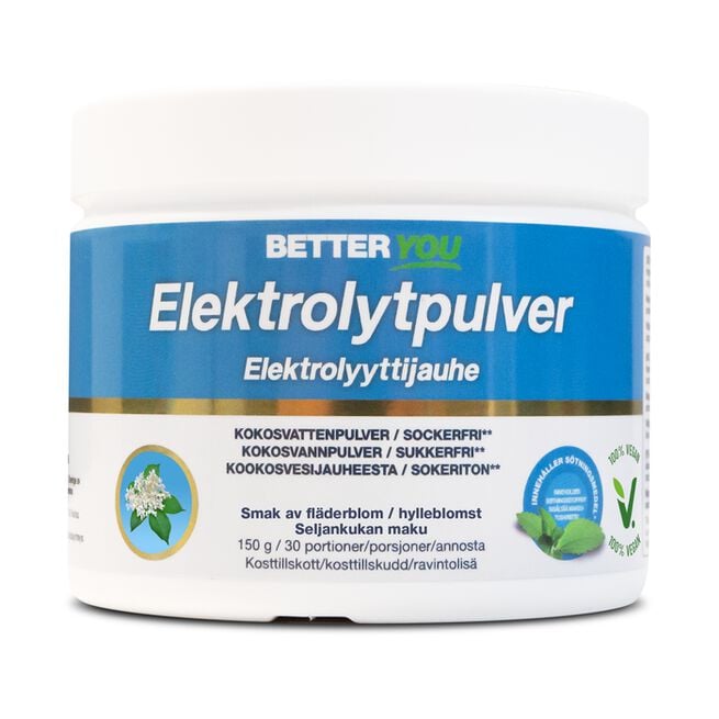 Elektrolytpulver 150 g - Fläder från Better You – pulver