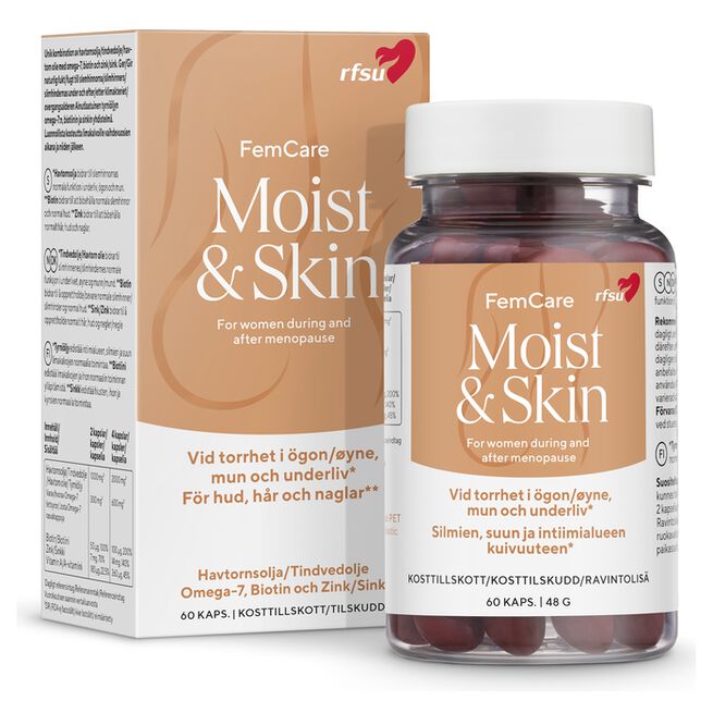 Moist & Skin 60p från RFSU – kapslar