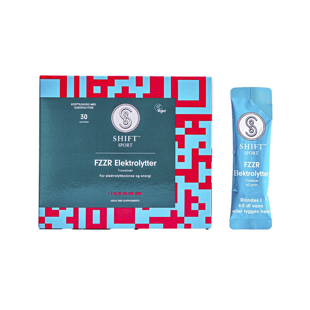 Elektrolytter FZZR tranbär sachet 30 st från Shift Sport – pulver