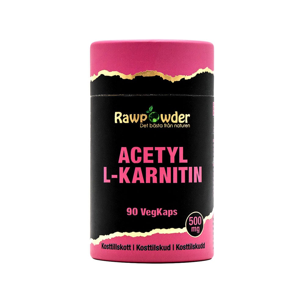 Acetyl L-Karnitin 500mg 90 kapslar från Rawpowder – kapslar