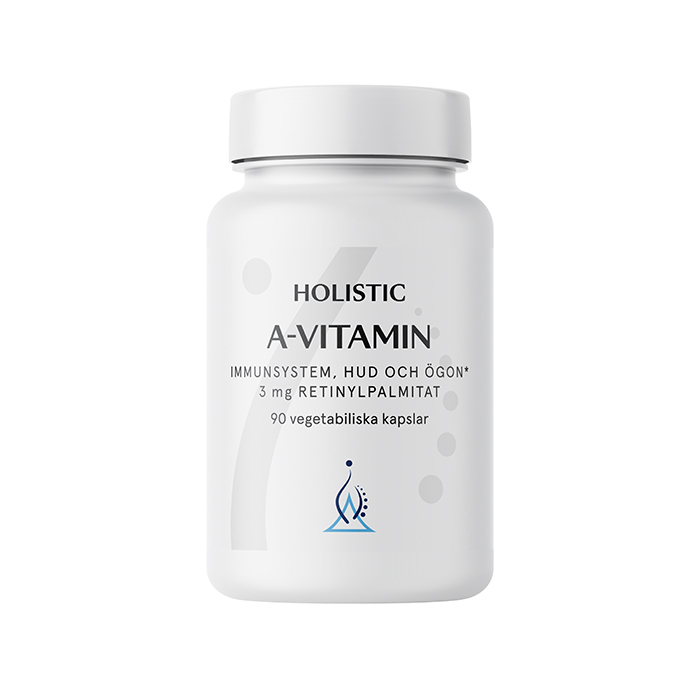A-vitamin - 3 mg retinylpalmitat 90 kapslar från Holistic – kapslar