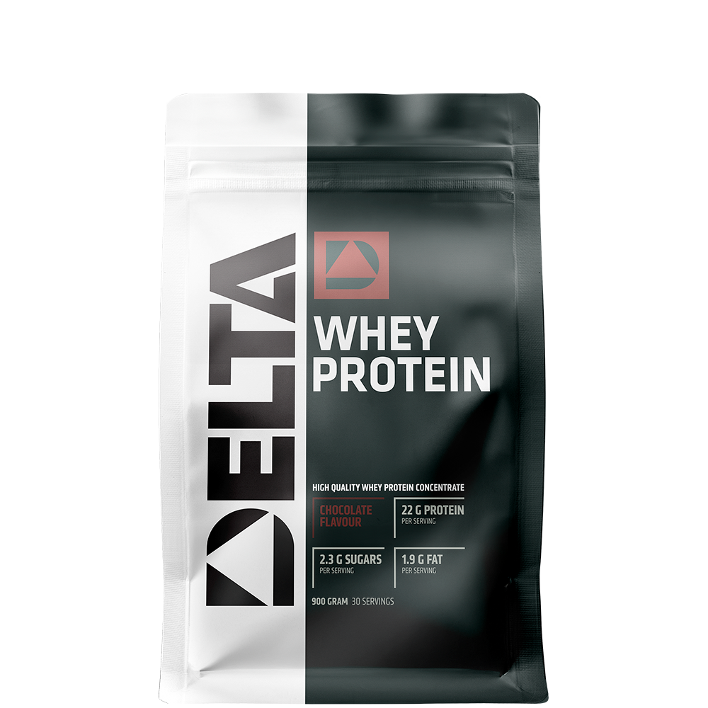 Whey protein 900 g från Delta Nutrition – pulver
