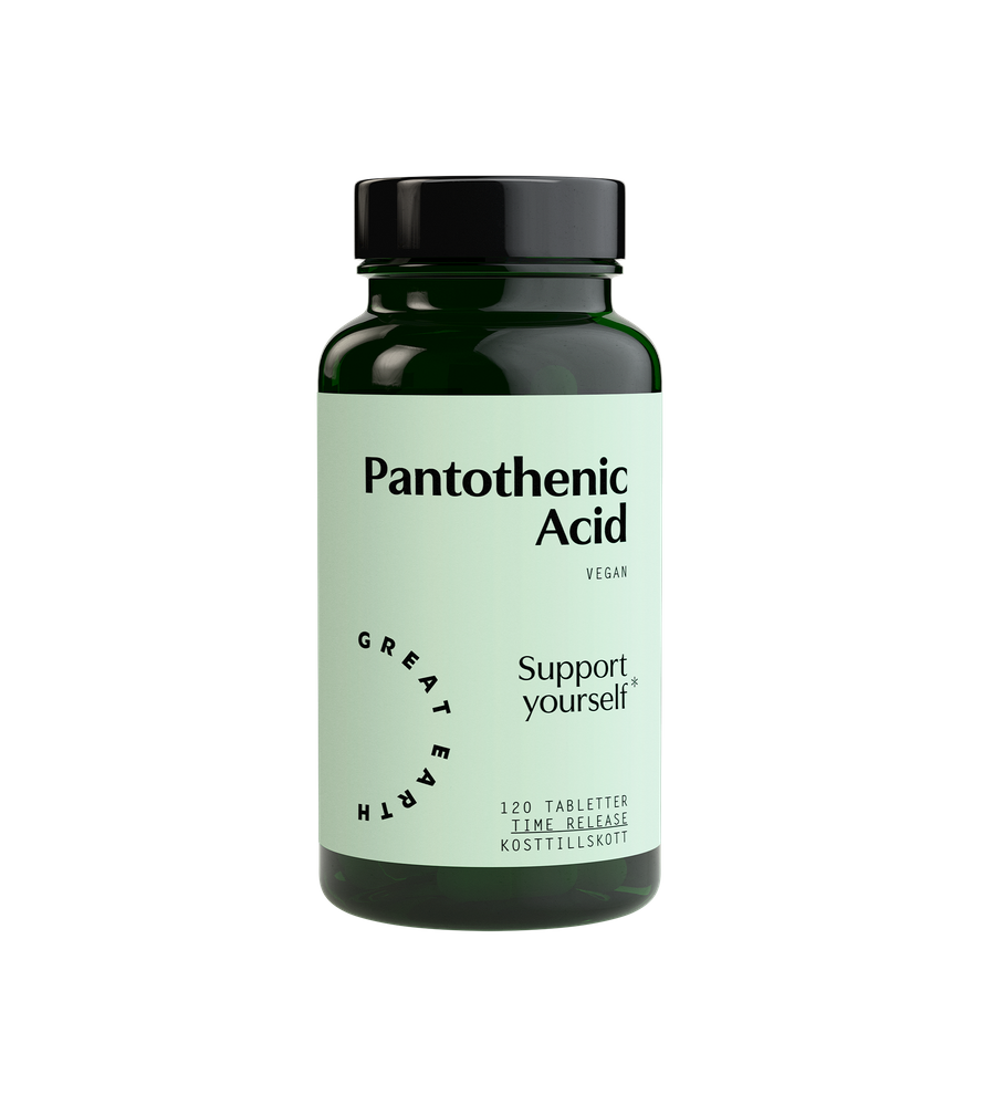 Pantothenic Acid - B5 från Great Earth – tabletter