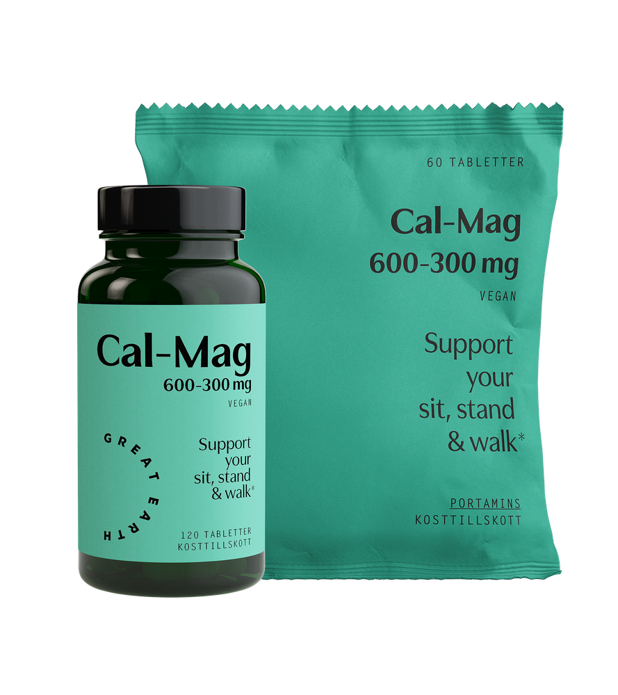 Starter pack Cal/Mag 600/300mg från Great Earth – tabletter