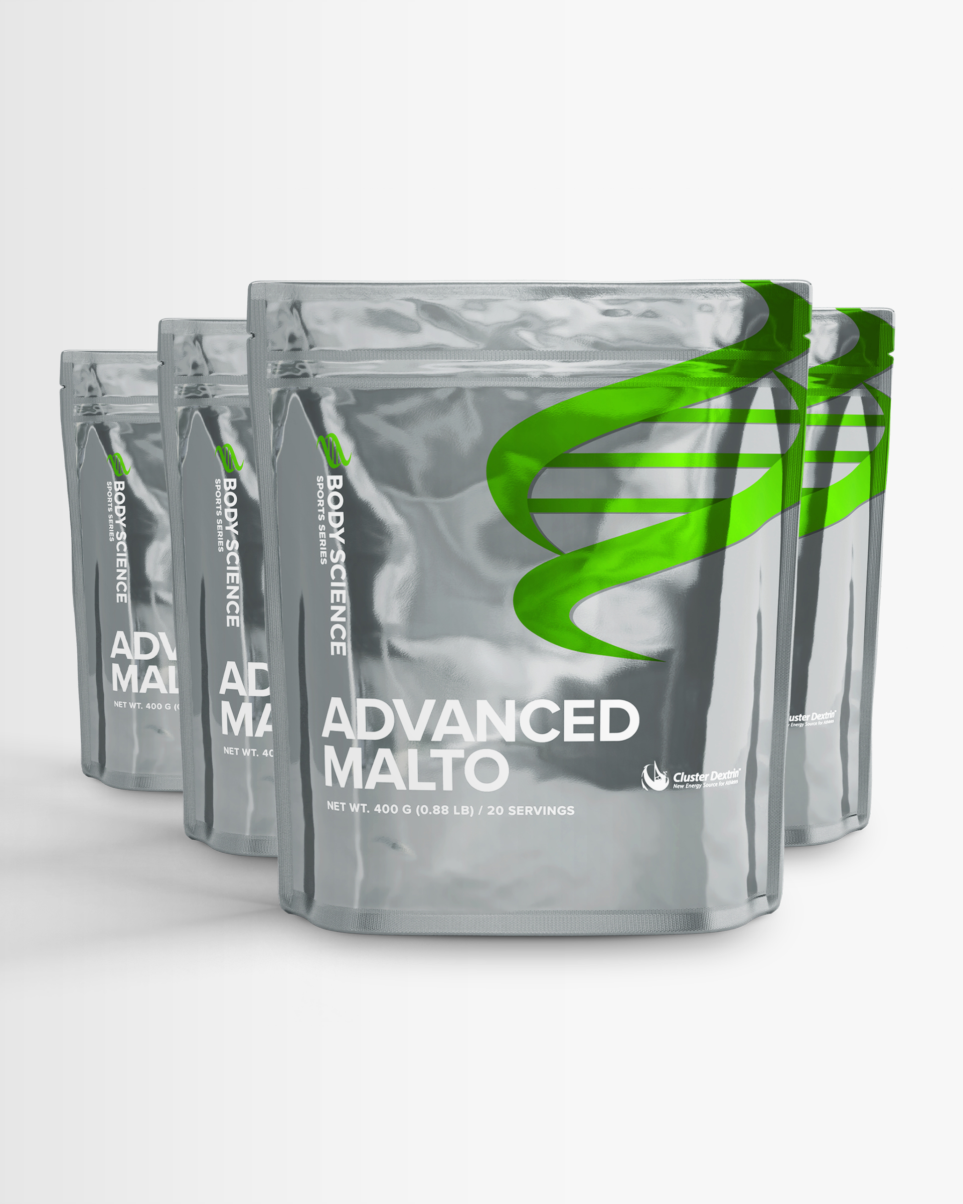 4 st Advanced Malto - 100% Cluster Dextrin® från Body Science – pulver