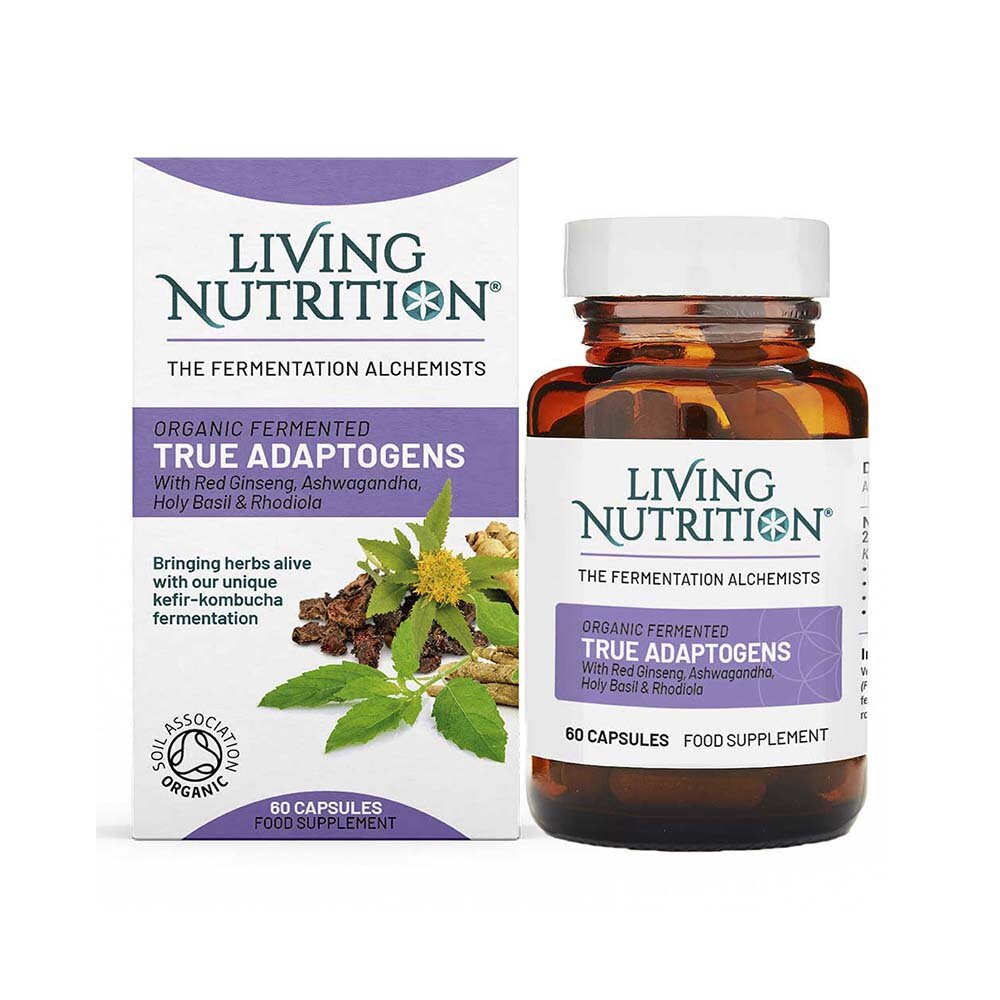 Organic Fermented True Adaptogens 60 kapslar från Living Nutrition – kapslar