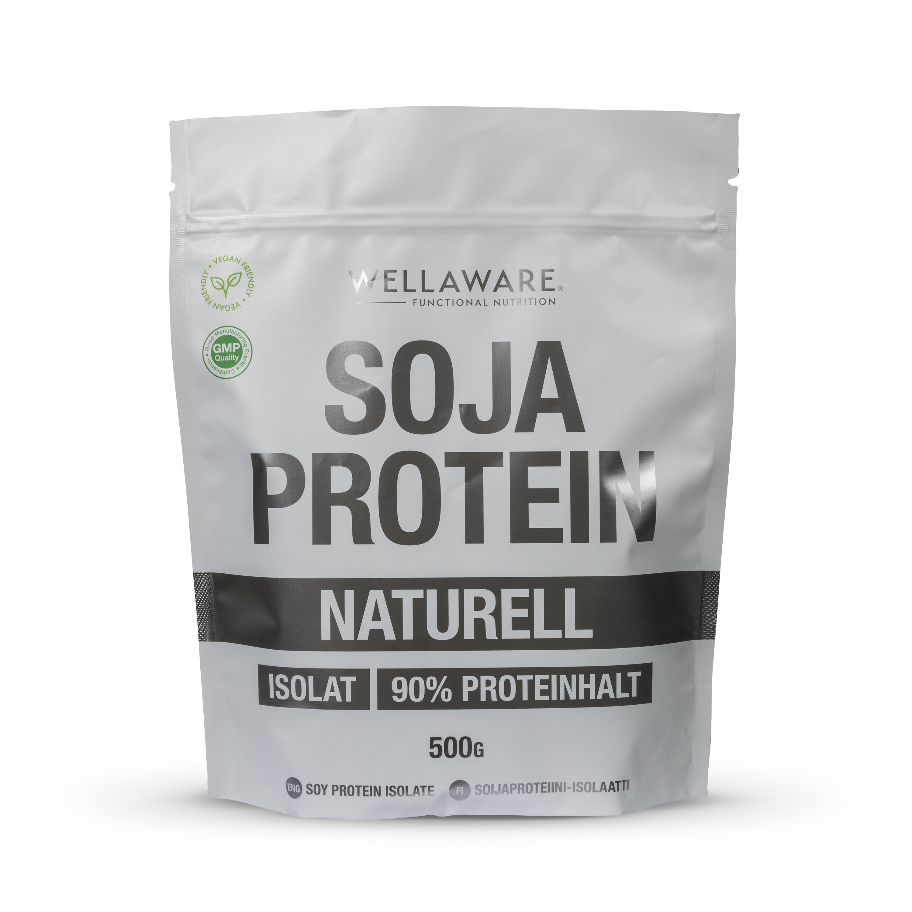 Sojaprotein isolat naturell 500g från WellAware – pulver