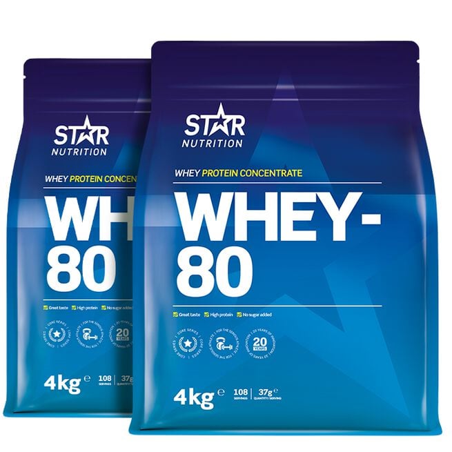 BIG BUY Whey-80 Vassleprotein 8 kg från Star Nutrition – pulver