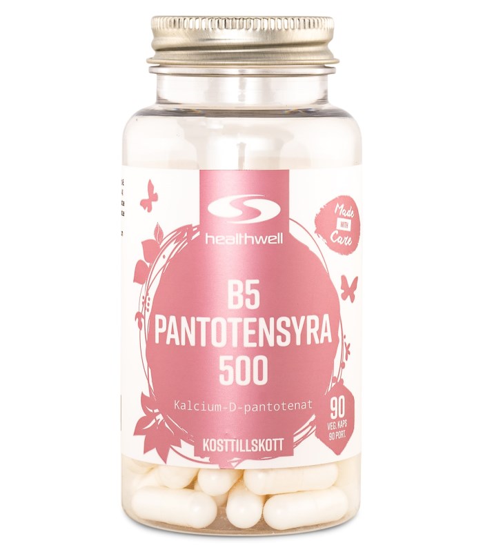 Healthwell B5 Pantotensyra 500 från Healthwell – annat