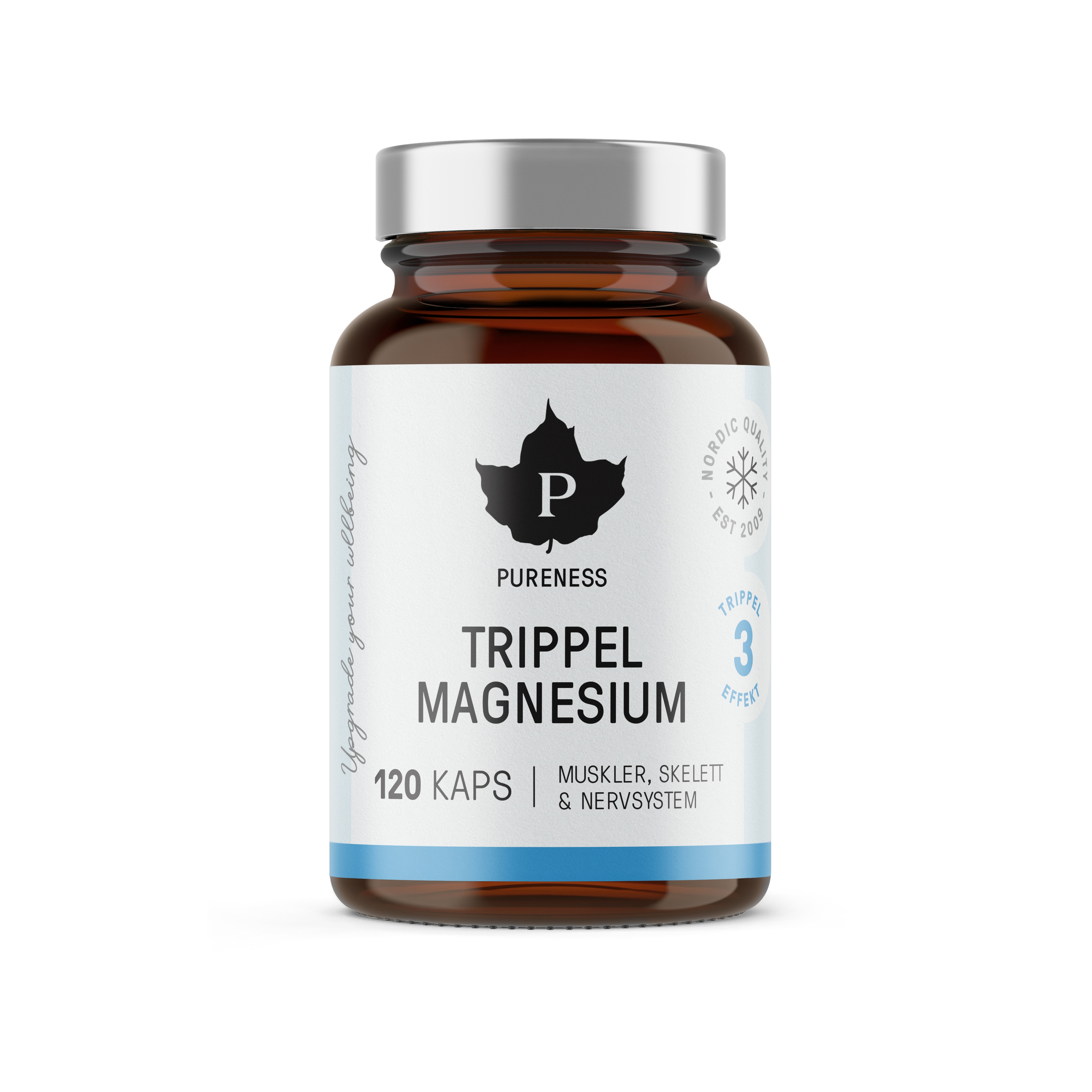 Trippel Magnesium 120 kapslar från Pureness – kapslar