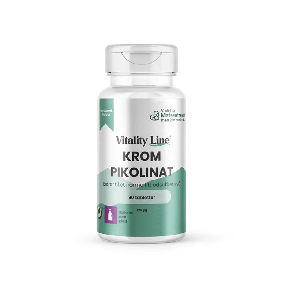 Krom pikolinat 90 tabletter från Vitality Line – tabletter