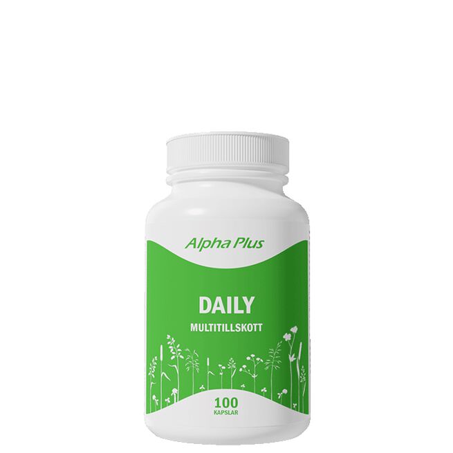 Daily Multitillskott 100 kapslar från Alpha Plus – kapslar