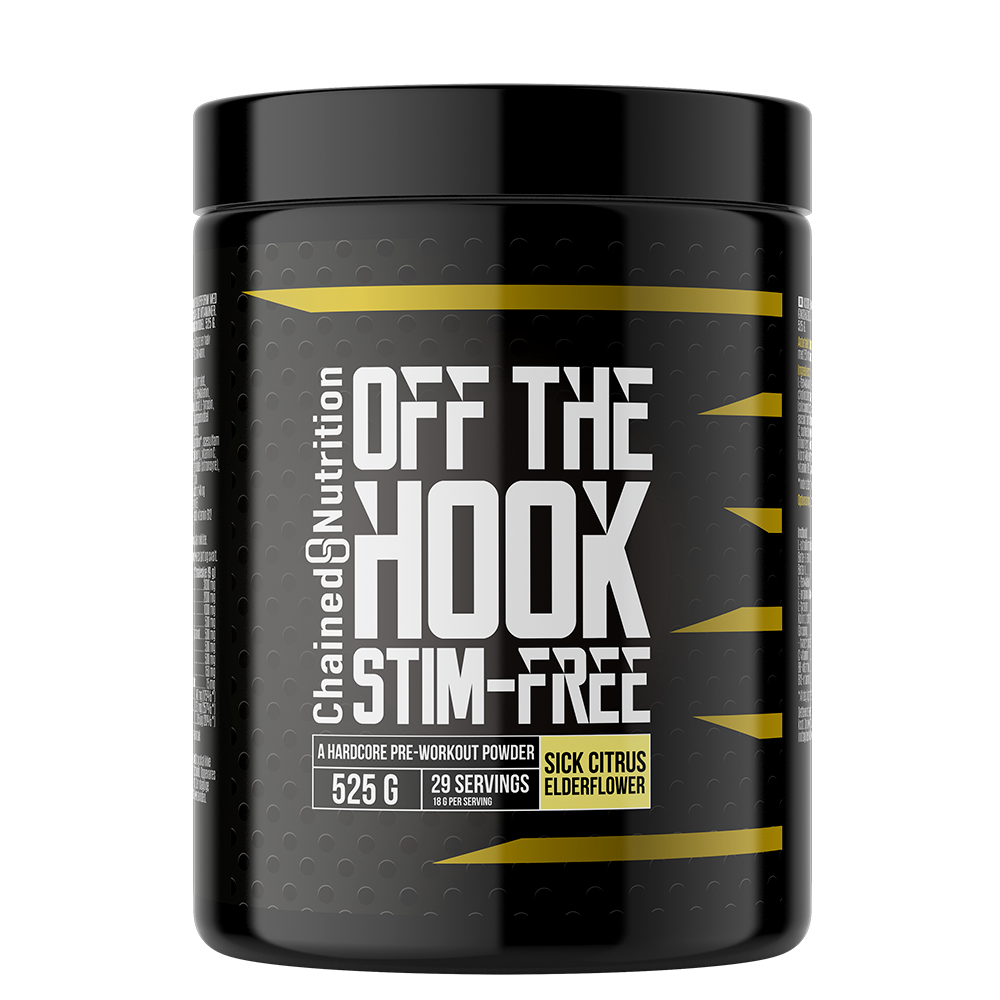 Off the Hook PWO Stim Free 525 g från Chained Nutrition – pulver