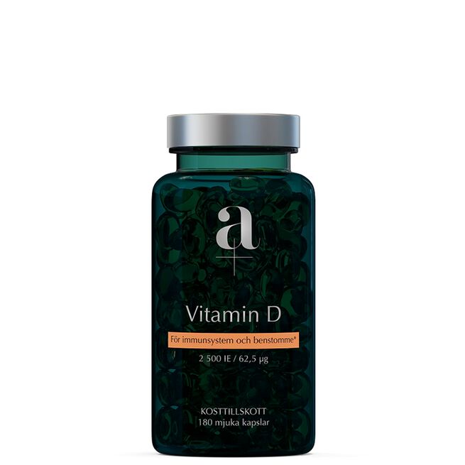 Vitamin D 180 mjuka kapslar från A+ – kapslar