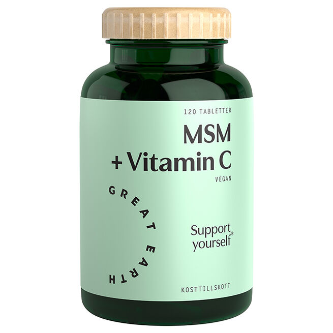 MSM+Vitamin C 120 tabletter från Great Earth – tabletter