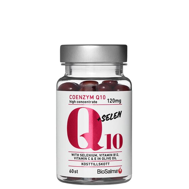 Q10 Coenzyme 120mg + selen 60 kapslar från BioSalma – kapslar