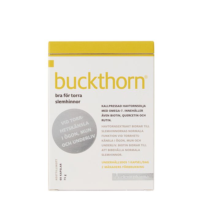 Buckthorn Havtornsextrakt 60 kapslar från Elexir Pharma – kapslar