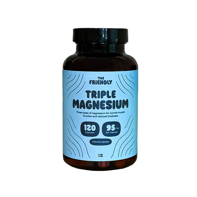 Trippel Magnesium 120 kapslar från The Friendly Fat Company – kapslar