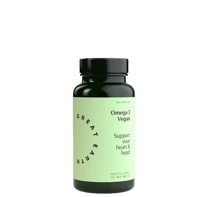 Omega 3 Vegan 60 kapslar från Great Earth – kapslar
