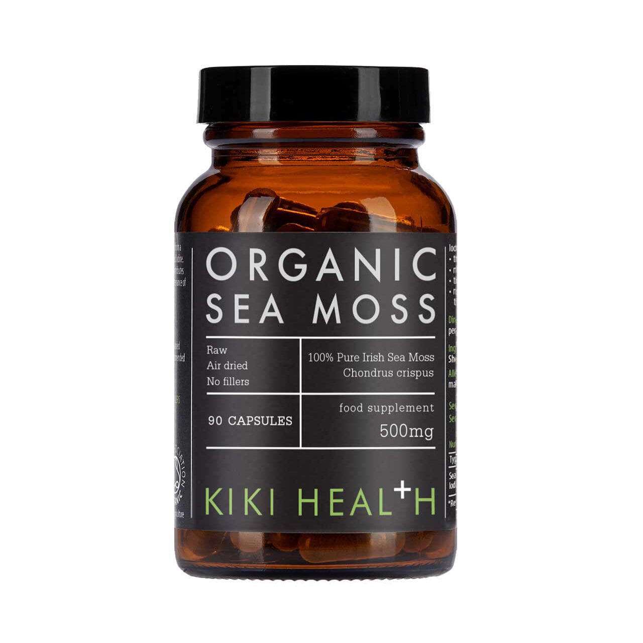 Organic Irish Sea Moss 90 kapslar från Kiki Health – kapslar