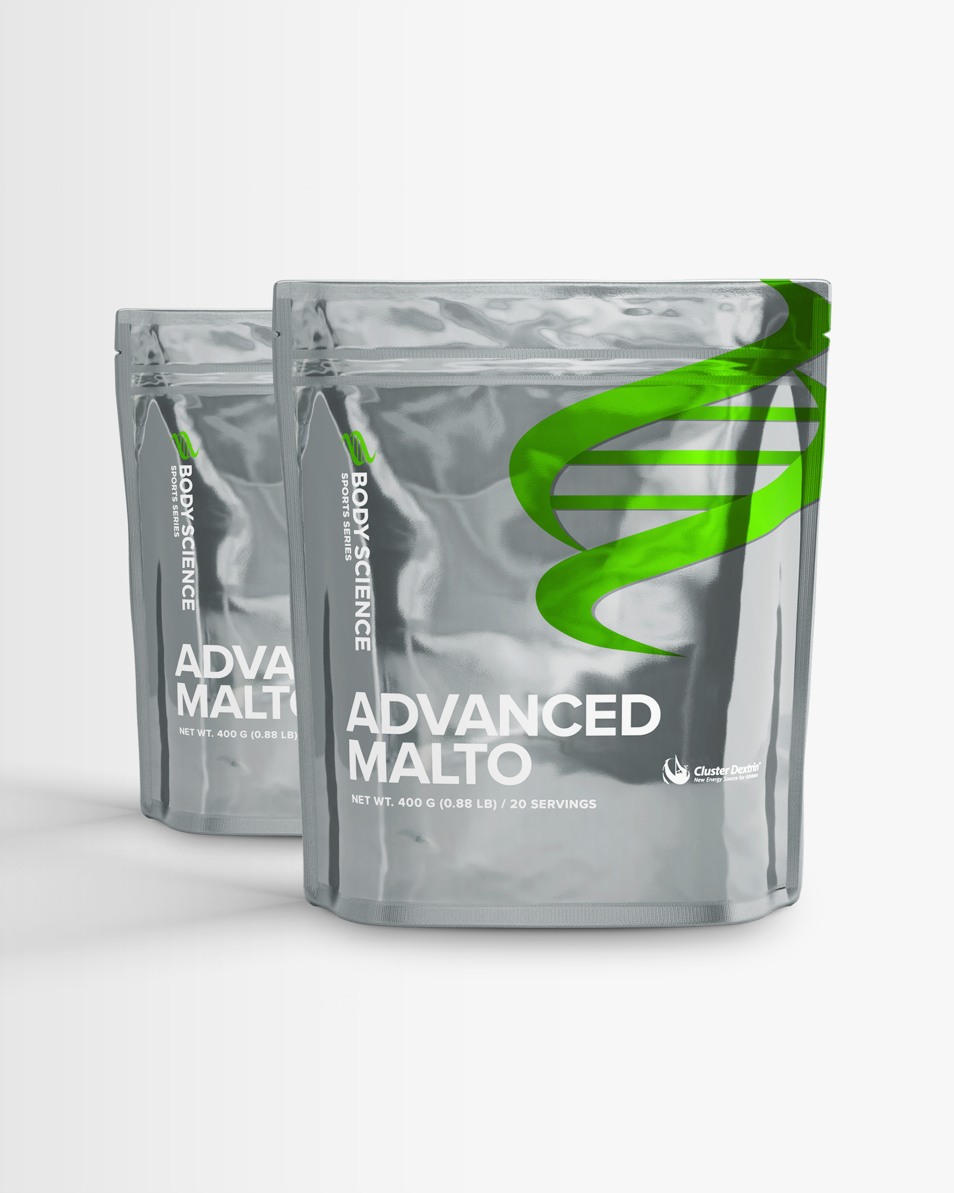 2 st Advanced Malto - 100% Cluster Dextrin® från Body Science – pulver