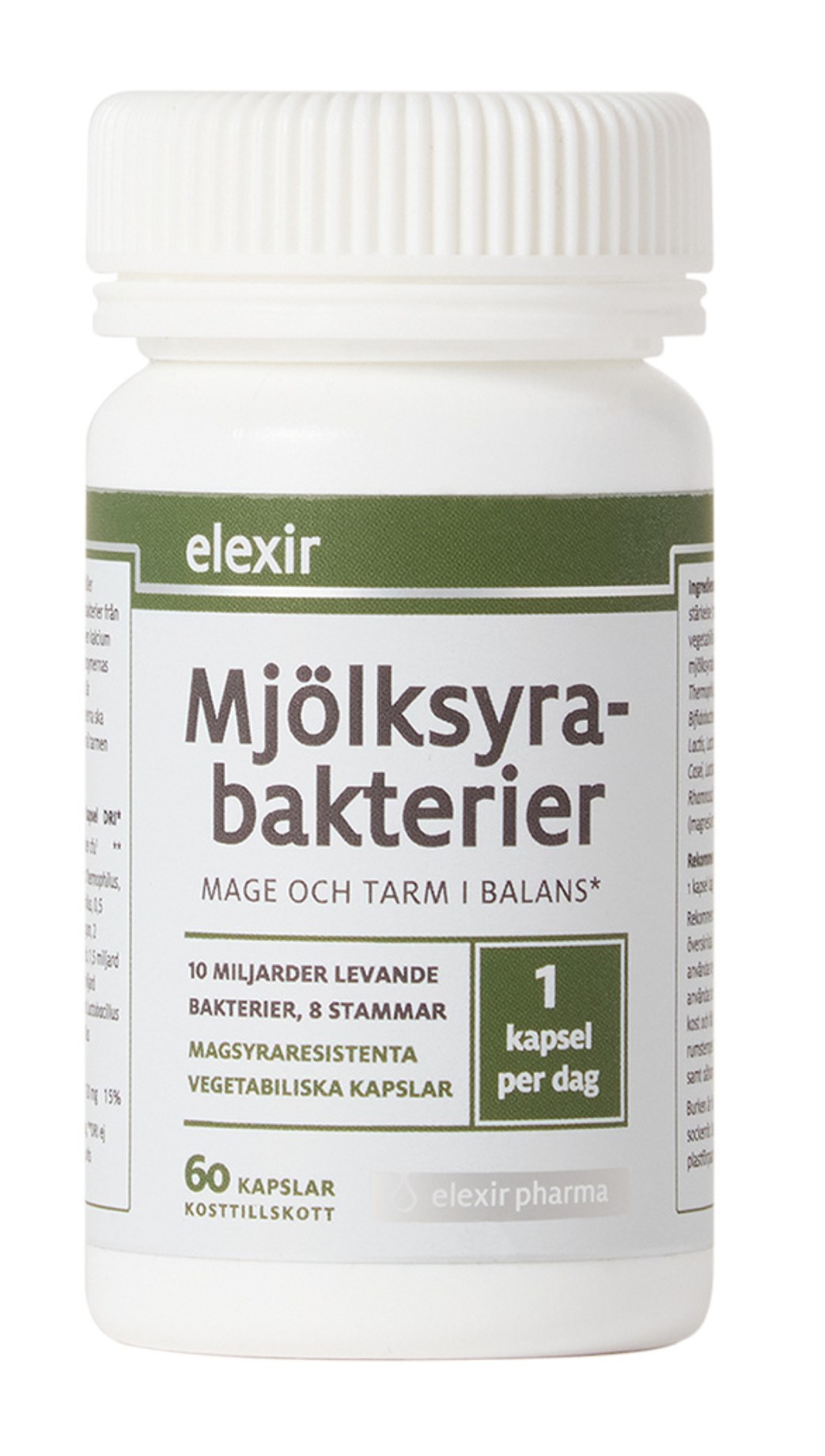 Elexir Pharma Mjölksyrabakterier från Elexir Pharma – kapslar