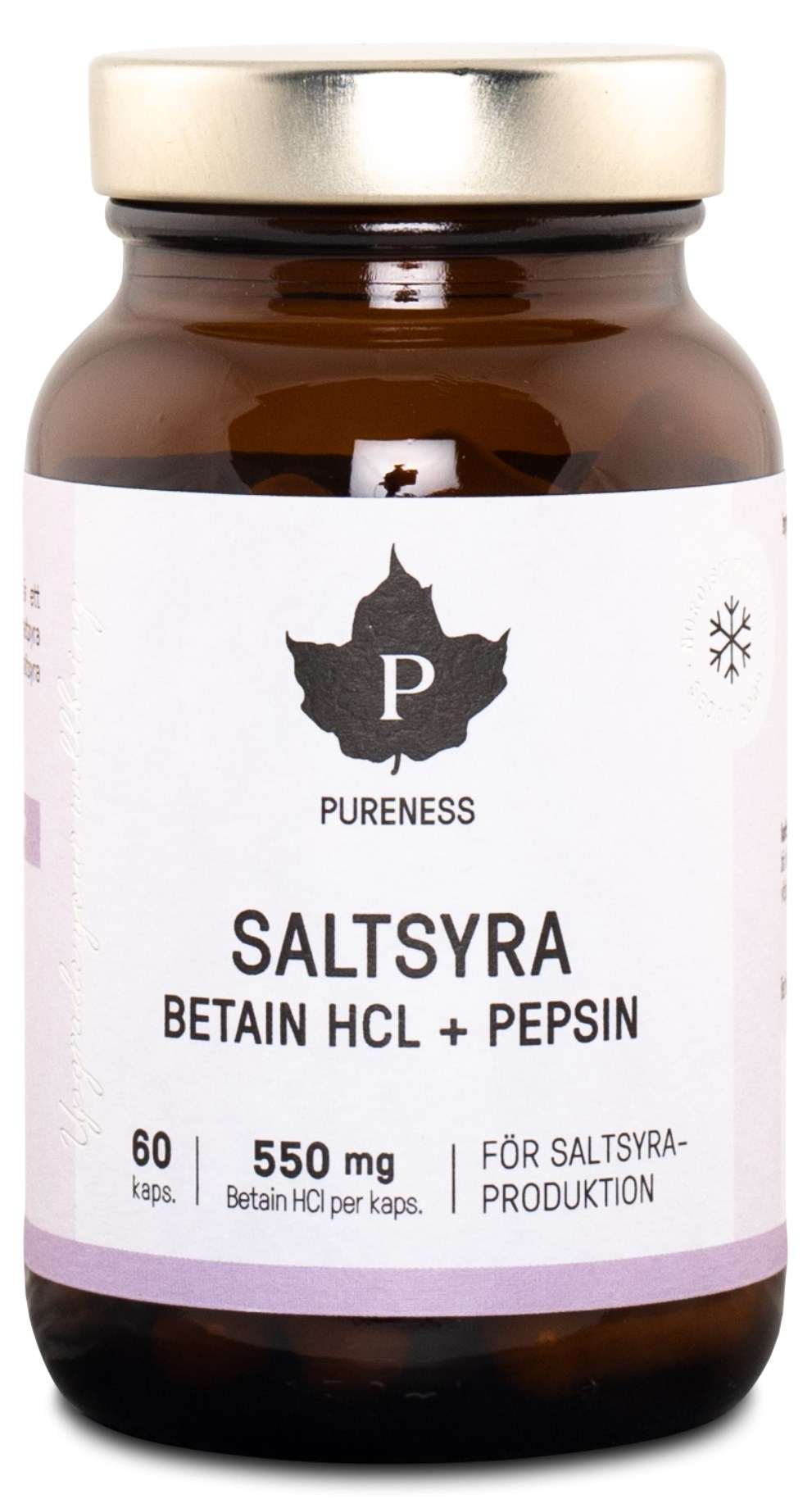 Pureness Betain HCL - Saltsyra från Pureness – kapslar