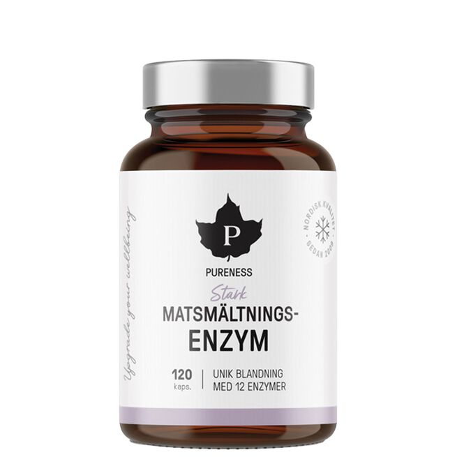 Stark matsmältningsenzym 120 kapslar från Pureness – kapslar