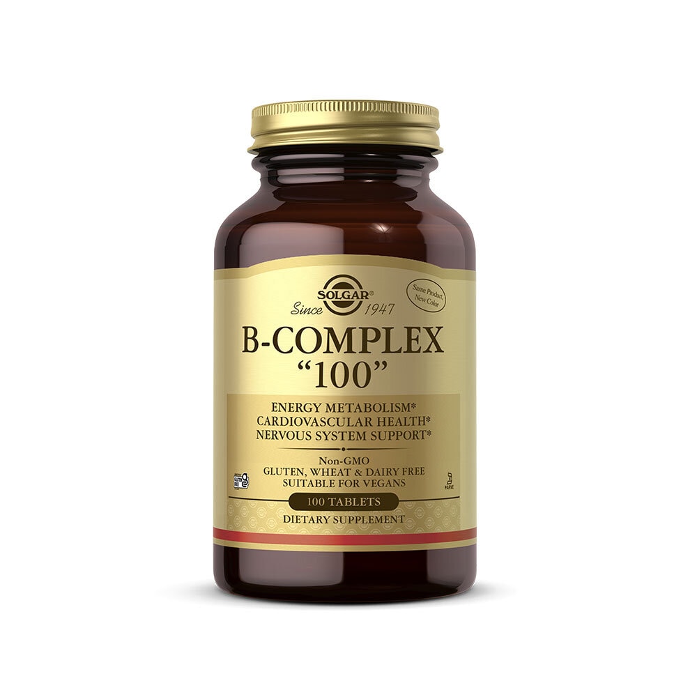 Vitamin B-Complex 100 kapslar från Solgar – kapslar