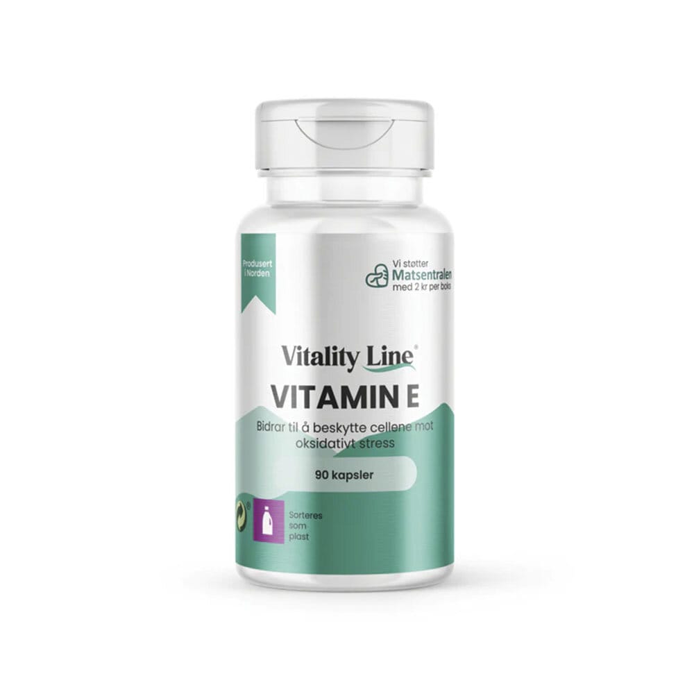 Vitamin E 90 kapslar från Vitality Line – kapslar