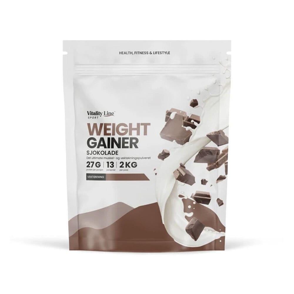 Sport Gainer choklad 2kg från Vitality Line – pulver