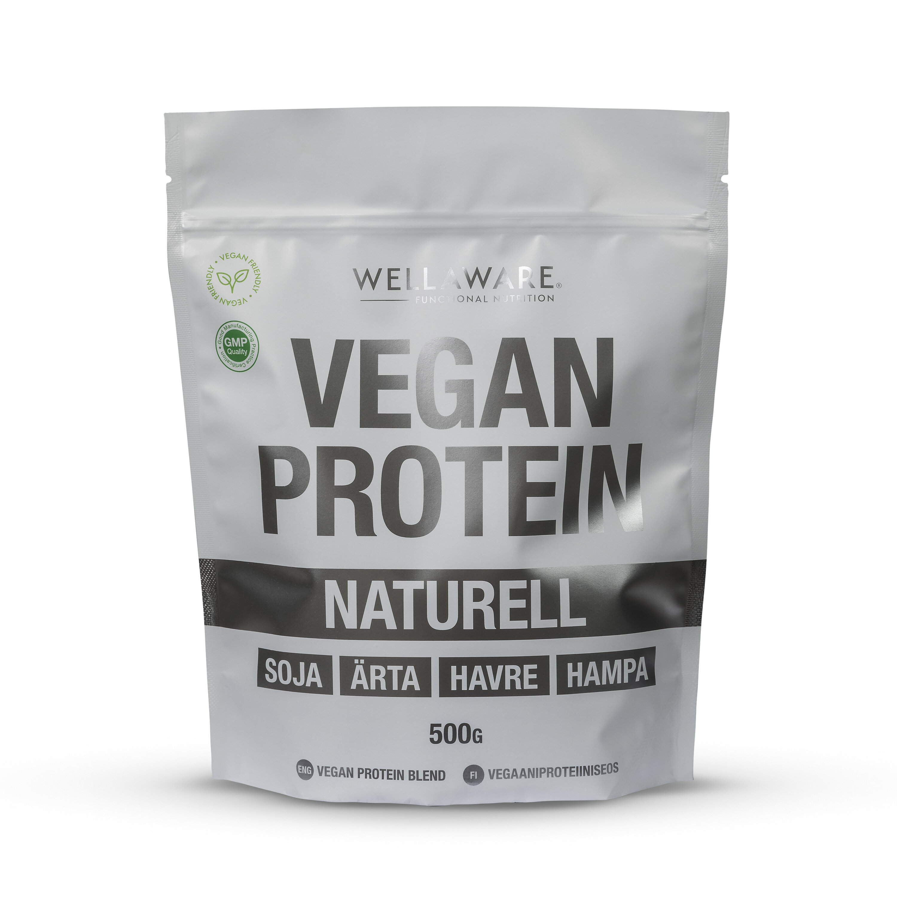 Vegan protein blend naturell 500g från WellAware – pulver