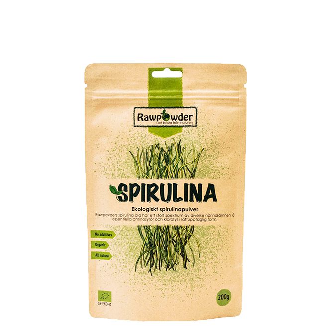 Ekologiskt Spirulinapulver 200 g från Rawpowder – pulver