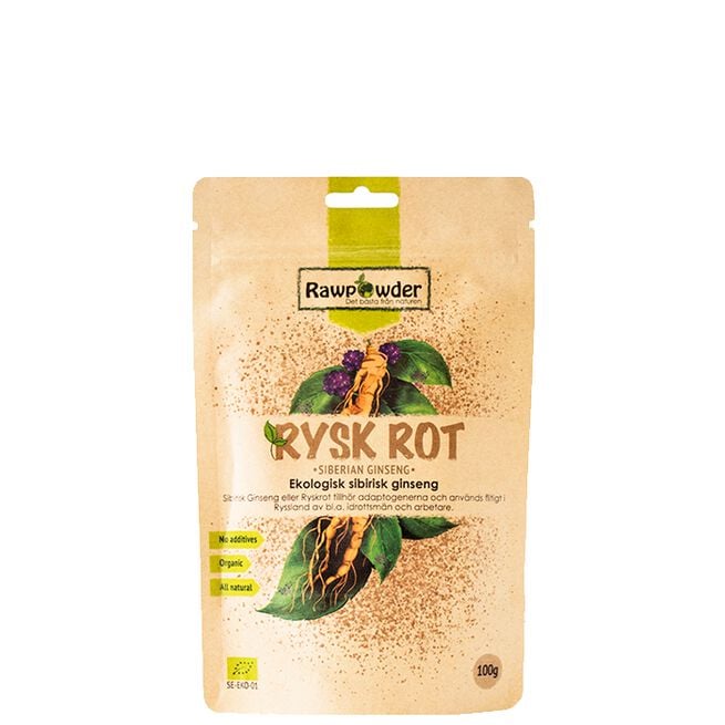 Ekologisk Rysk Rot 100 g från Rawpowder – pulver
