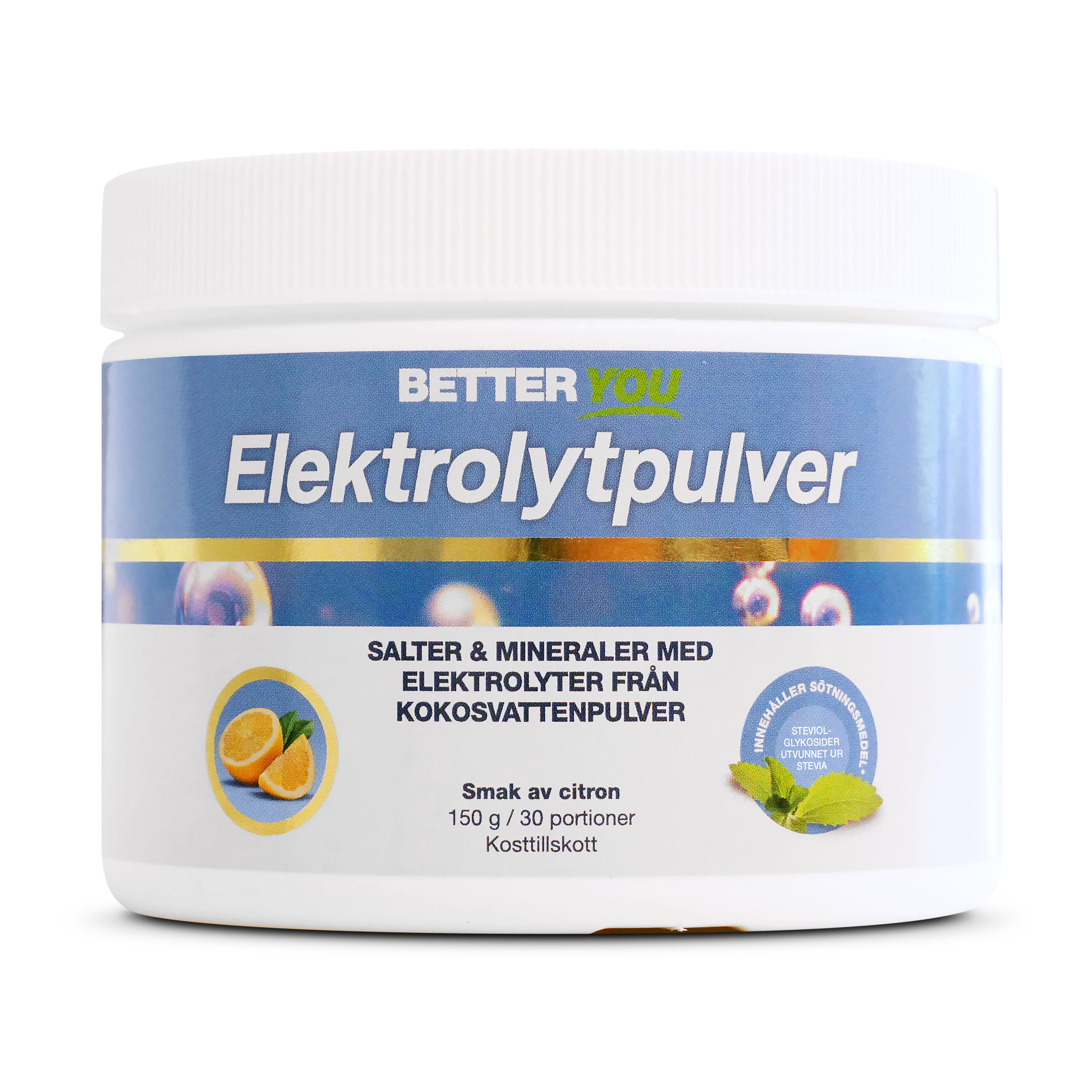 Elektrolytpulver Citron 150g från Better You – pulver