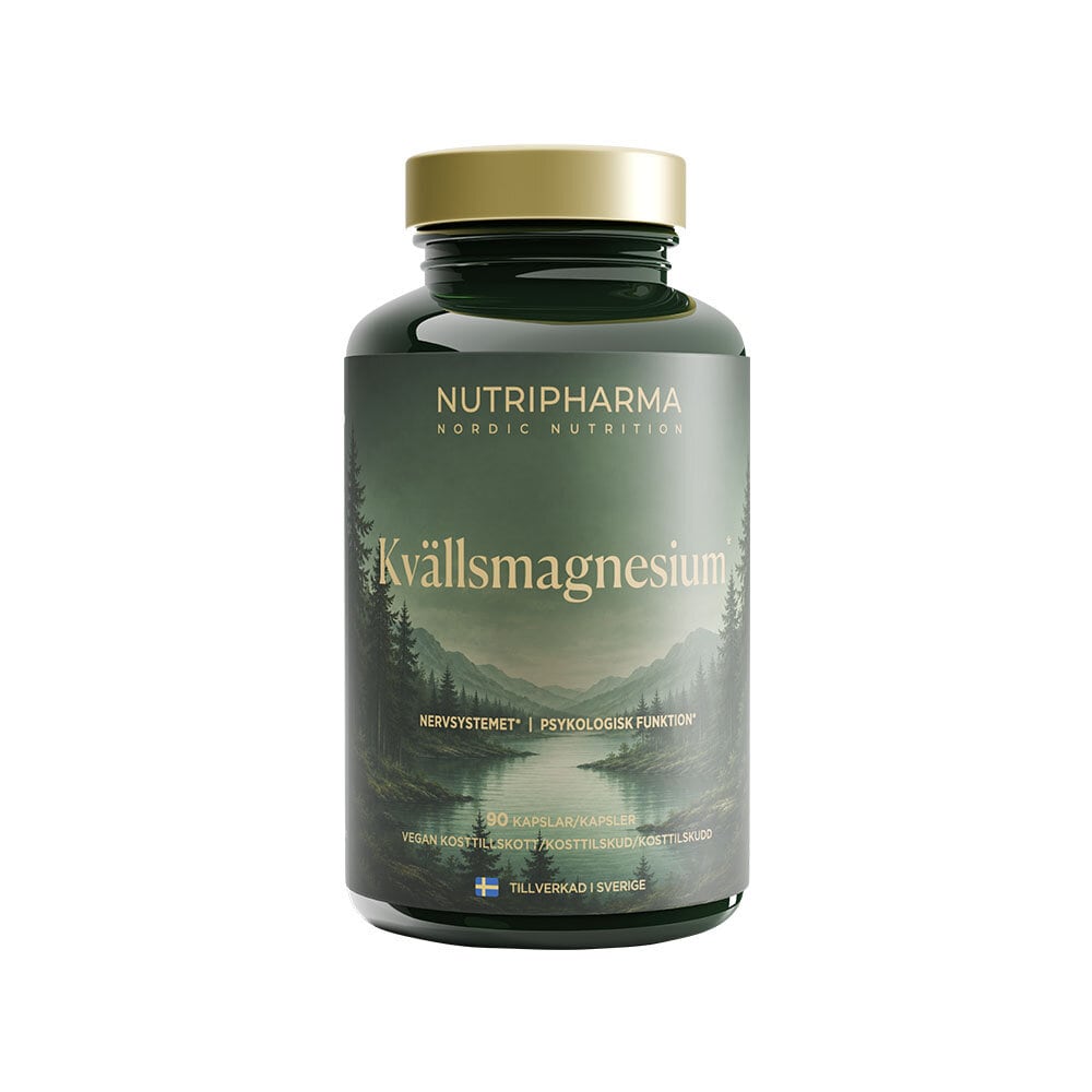 Kvällsmagnesium 90 kapslar från NutriPharma – kapslar