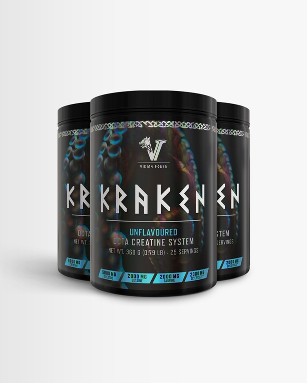 3 st Kraken - Avancerat kreatintillskott från Viking Power – kosttillskott