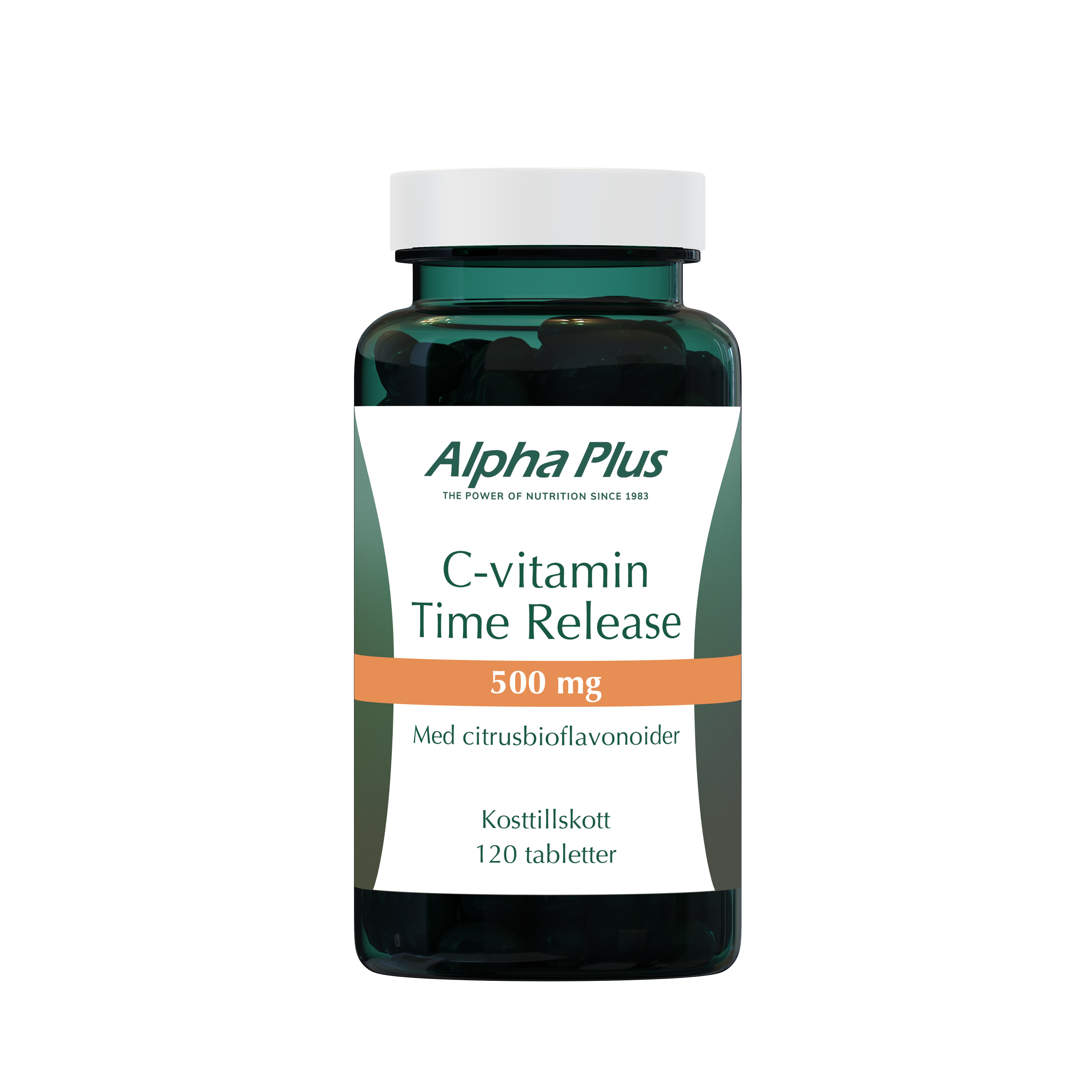 C-vitamin Time Release 500 mg 120 tabl från Alpha Plus – tabletter